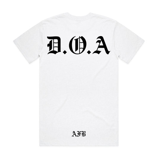 White “DOA” Tee
