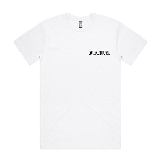 White “FAWL” Tee