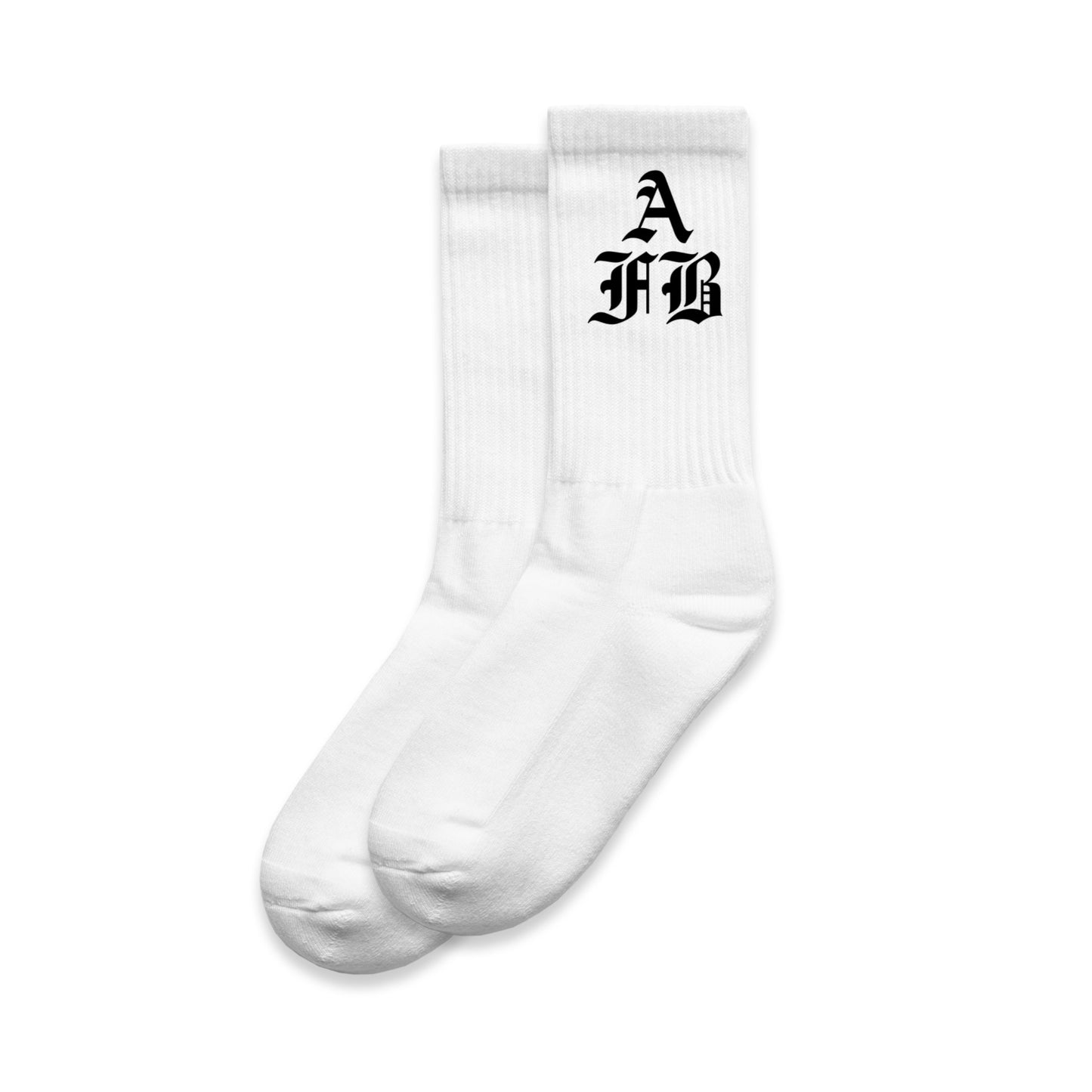 AFB White Crew Socks (2 Pair)