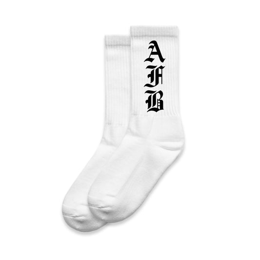 White AFB Socks (2 Packs)