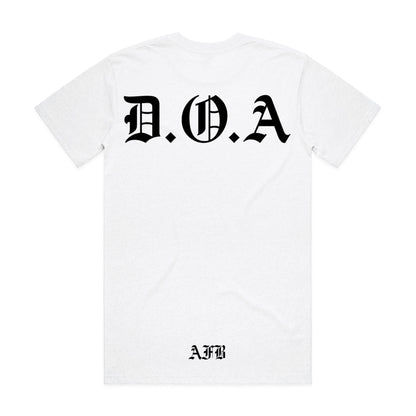 White “DOA” Tee
